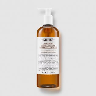Detergente viso schiumoso per la pulizia profonda alla calendula