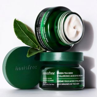 Crema contorno occhi all'acido ialuronico al tè verde