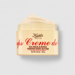 Burro per il corpo montato con latte di soia e miele Creme de Corps